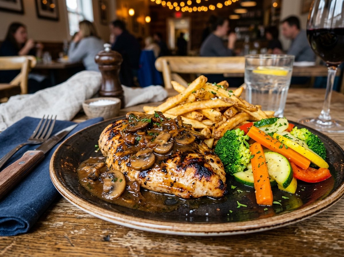 Chicken Steak Brown Sauce